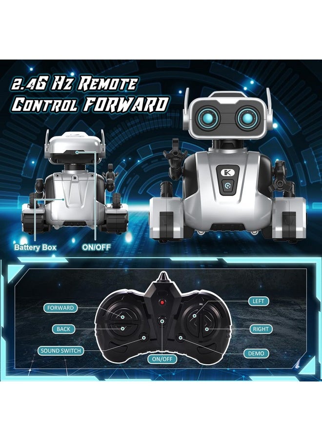 Remoking Robot Toy, Stem Remote Control Robot Toys For Kids, Educational Intelligent Rc Robots With Dance, Led Eyes, Interactive Smart Robot Toys Gifts For Boys Girls Kids 3 4 5 6 Years Old  - Image 5
