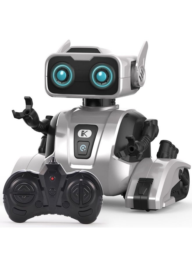 Remoking Robot Toy, Stem Remote Control Robot Toys For Kids, Educational Intelligent Rc Robots With Dance, Led Eyes, Interactive Smart Robot Toys Gifts For Boys Girls Kids 3 4 5 6 Years Old  - Image 1