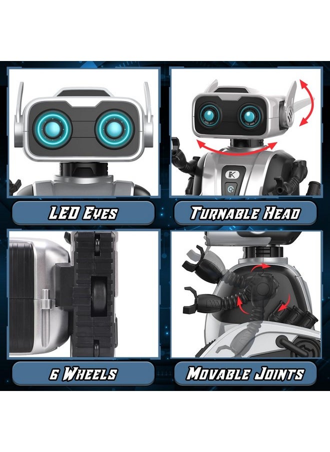 Remoking Robot Toy, Stem Remote Control Robot Toys For Kids, Educational Intelligent Rc Robots With Dance, Led Eyes, Interactive Smart Robot Toys Gifts For Boys Girls Kids 3 4 5 6 Years Old  - Image 4