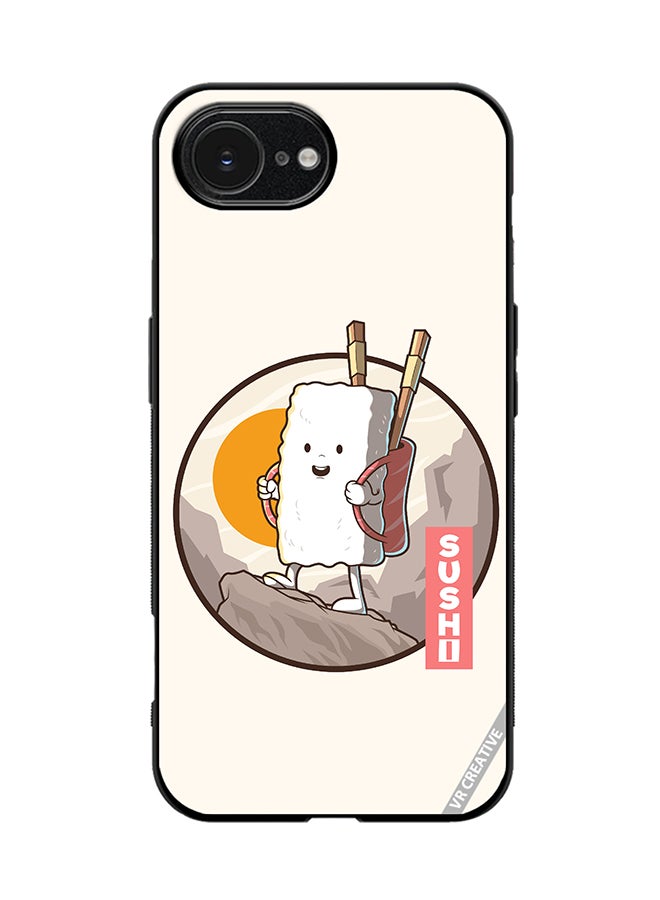 VR CREATIVE Protective Case Cover For Apple iPhone 16e Travel Sushi Design Multicolour