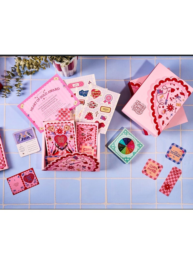 Tip Of The Day | Blushy heart - Balance box 2026 English| 2026 Agenda 384 Pages | To-do List |Emotions Box – 40 Inspirational & Messages | Pen | Coaster | Calendar |Bookmark | 4 sticker sheets - Image 2