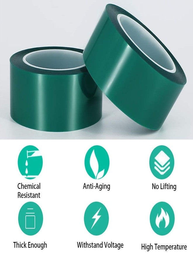 APT Advanced Polymer Tape APT, 2 Mil Polyester Tape with Silicone Adhesive, High Temperature, 3.5 Mil Thickness, Powder Coating, E-Coating (1, 5" x 72 Yds) - Image 2