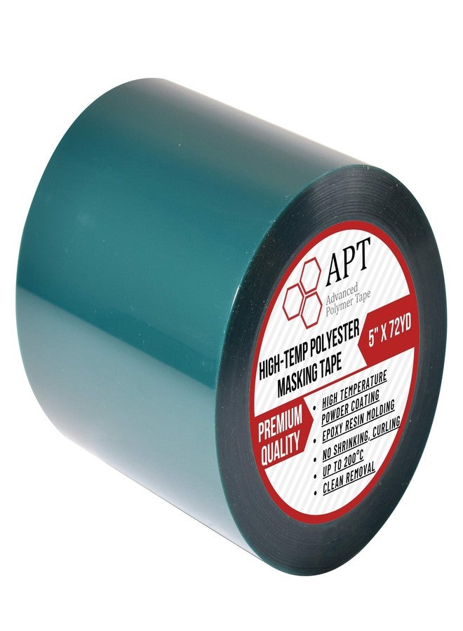 APT Advanced Polymer Tape APT, 2 Mil Polyester Tape with Silicone Adhesive, High Temperature, 3.5 Mil Thickness, Powder Coating, E-Coating (1, 5" x 72 Yds) - Image 1