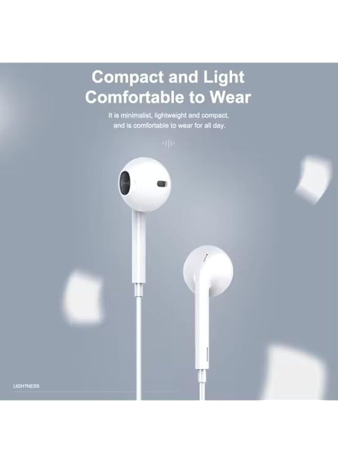 Risen - TYPE C Headphones Wired Earphones USB C Built- in Mic & Volume Control Headset Compaatible with Pro Max Plus, iPad Pro, Android Smart Phone,S23/S22/S21/S20, Note10/20, A53/A54 - Image 1