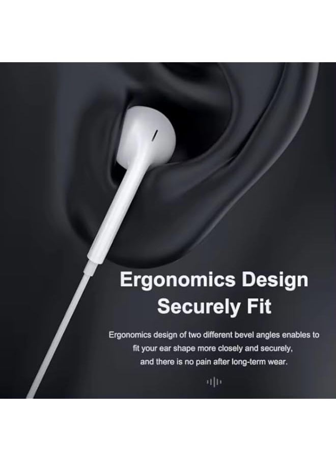Risen - TYPE C Headphones Wired Earphones USB C Built- in Mic & Volume Control Headset Compaatible with Pro Max Plus, iPad Pro, Android Smart Phone,S23/S22/S21/S20, Note10/20, A53/A54 - Image 1