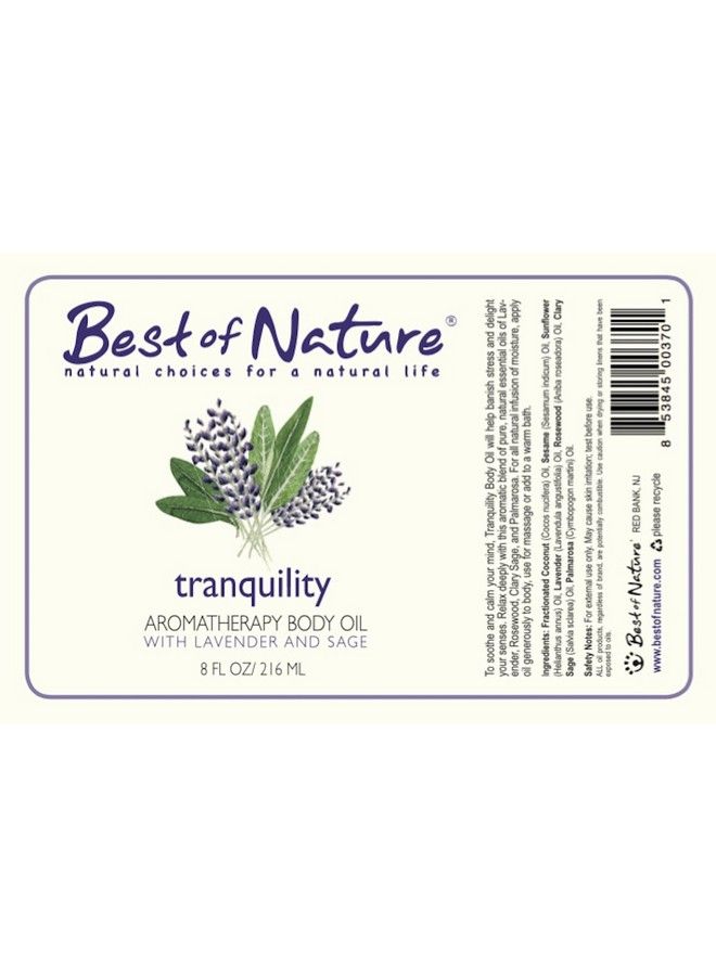 Best of Nature Tranquility Aromatherapy Body Oil 8Oz 100% Pure & Natural - Image 4