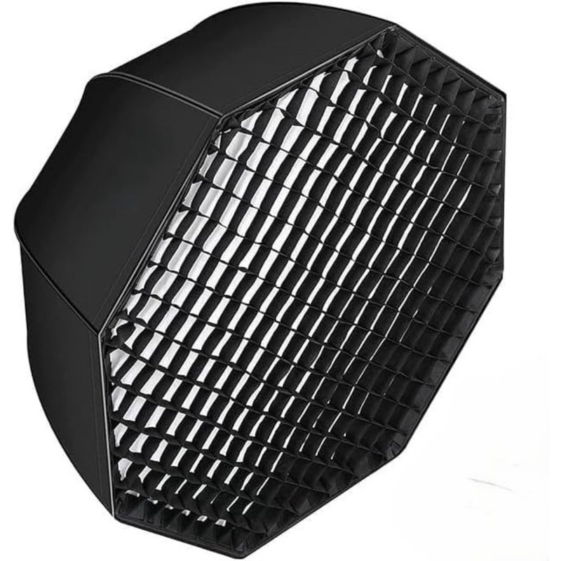 GodoxSB-GUE80 80 سم / 32 بوصة المحمولة المثمن شبكة العسل مظلة سوفت بوكس ​​مع بوينز جبل - أسود متجدد - Image 1