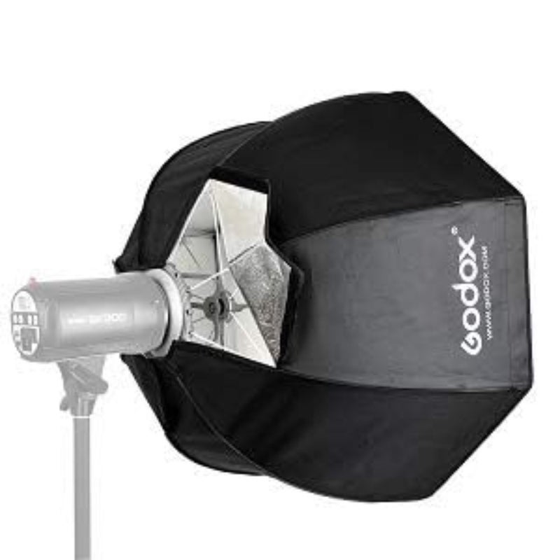 GodoxSB-GUE80 80 سم / 32 بوصة المحمولة المثمن شبكة العسل مظلة سوفت بوكس ​​مع بوينز جبل - أسود متجدد - Image 4