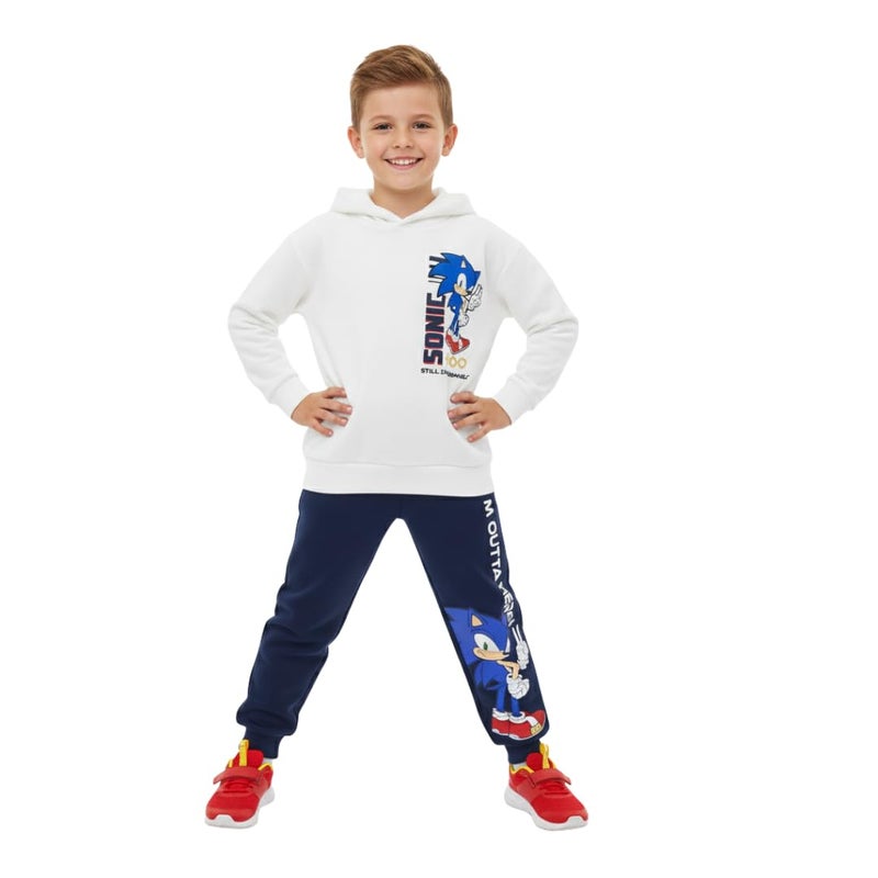 SEGA Sonic the Hedgehog Boys Pullover Hoodie and Pants 2 Piece Set for Big Kids - Image 5