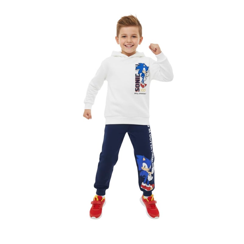 SEGA Sonic the Hedgehog Boys Pullover Hoodie and Pants 2 Piece Set for Big Kids - Image 4