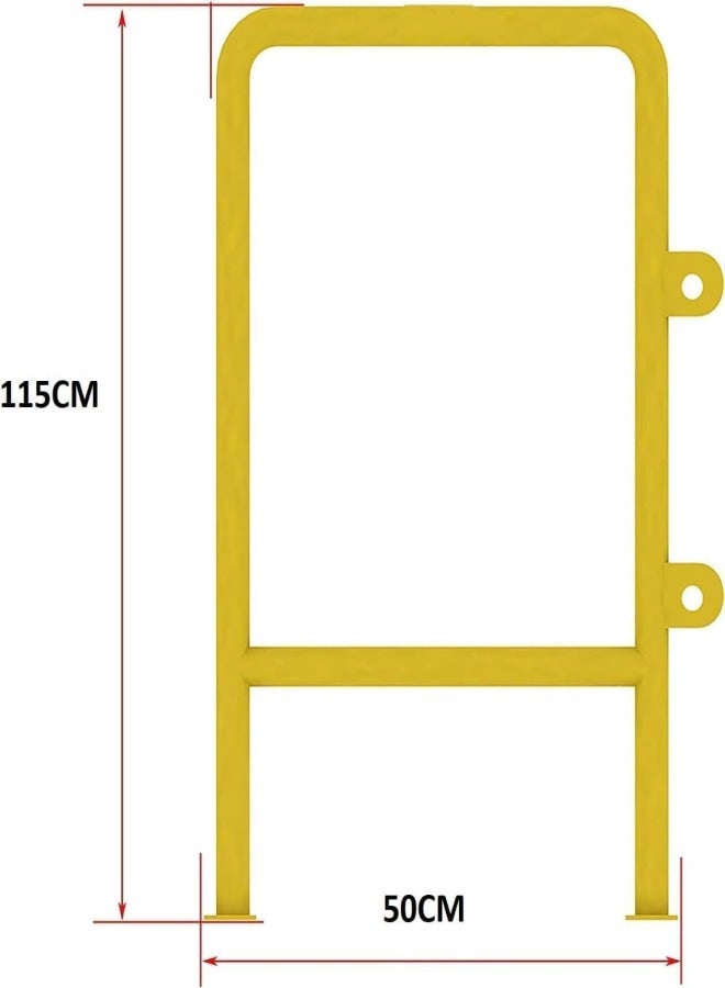 فيتنس ورلد فيتنس وورلد مقعد حديدي متأرجح عالي التحمل مع قضيب حديدي، سلسلة مغطاة بالبلاستيك وخطافات كبس، رائع للملعب والفناء الخلفي وغرفة اللعب (أصفر) - Image 5