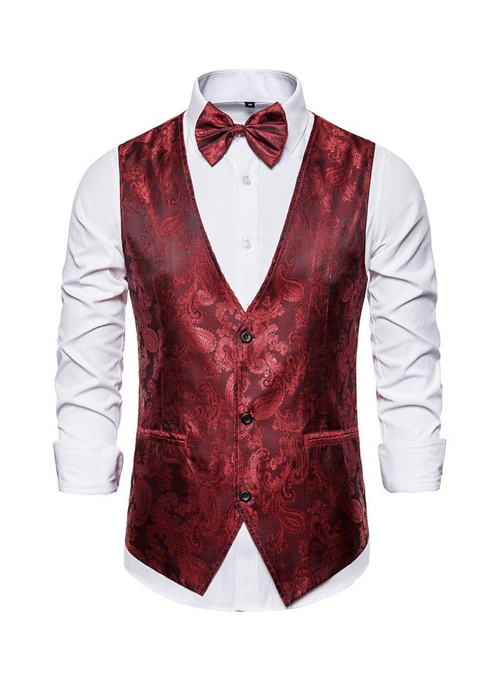 KUYING New Men's Jacquard Vest For Men  - Image 1