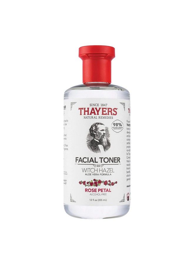 THAYERS Alcoholfree Hydktr Rose Petal Witch Hazel With Aloe Vera Clear 12 Fl Oz (Pack Of 2) - Image 2