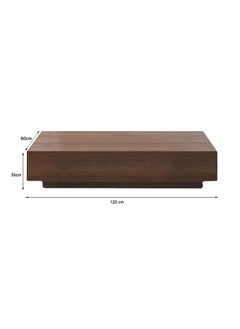 AtoZ Furniture Trinity Modern Coffee Table with 2 Drawers in Brown Color 