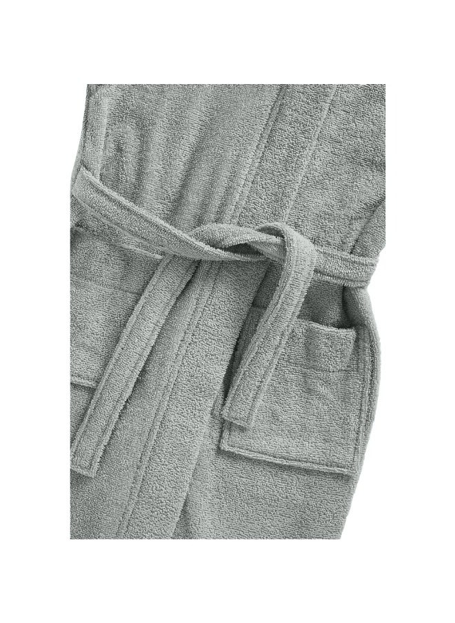 BYFT Daffodil (Grey) Premium 10 Year Kids Hooded Bathrobe (120x124 Cm) Terry Cotton, Highly Absorbent and Quick dry, Hotel and Spa Quality Bathrobe for Boy and Girl-400 Gsm  - Image 3