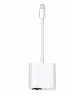 Excefore Lightning to RJ45 Ethernet LAN Network Adapter with Charge Port for Select iPhone, for iPad Models 100Mbps Charging Plug and Play  - Image 1