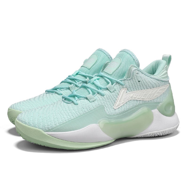 Basketball Shoes Men And Women Children And Teenagers Students Mesh Breathable Non-Slip Md Soft Bottom Wear-Resistant Sports Basketball Shoes - Image 1