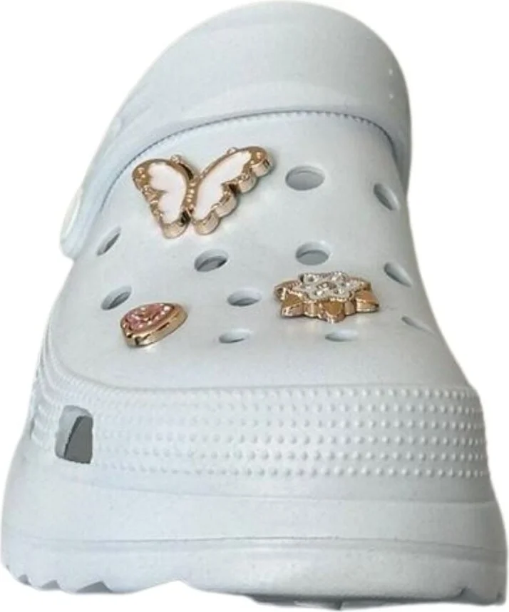 Akınalbella E428 White Women's Hospital Sabo Slipper Sandal