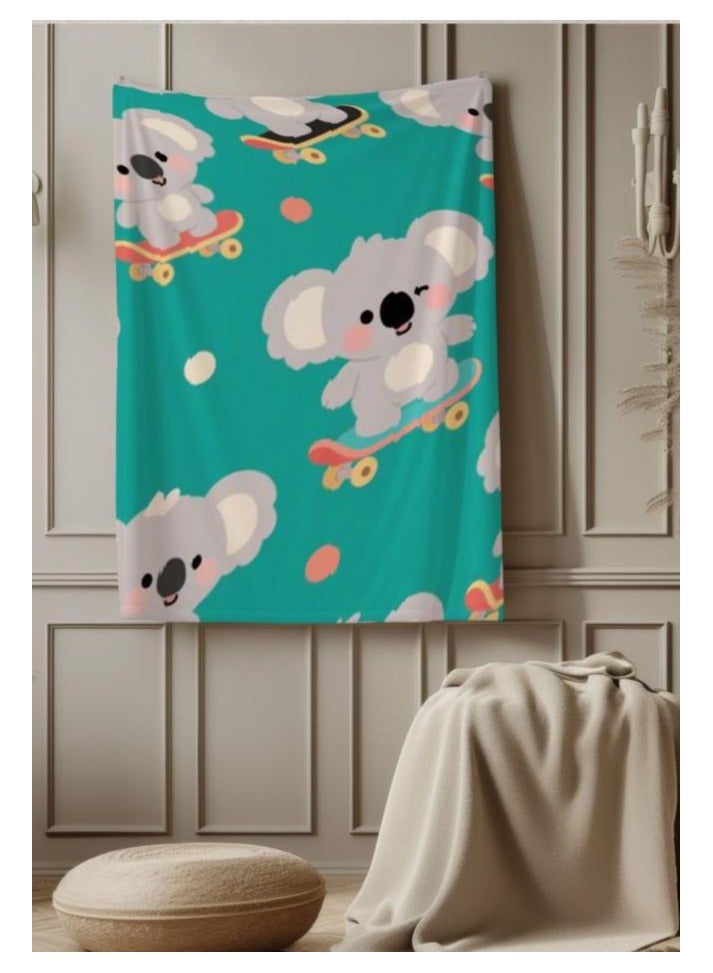 عام بطانية رقيقة من الفانيلا (دافئة ومريحة، ومناسبة للنوم واستخدام الألعاب وإزالة الغبار ومقاومة للرمل) 150 سم * 200 سم - 552 - Image 3