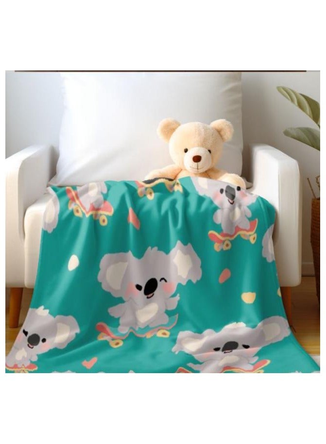 عام بطانية رقيقة من الفانيلا (دافئة ومريحة، ومناسبة للنوم واستخدام الألعاب وإزالة الغبار ومقاومة للرمل) 150 سم * 200 سم - 552 - Image 4