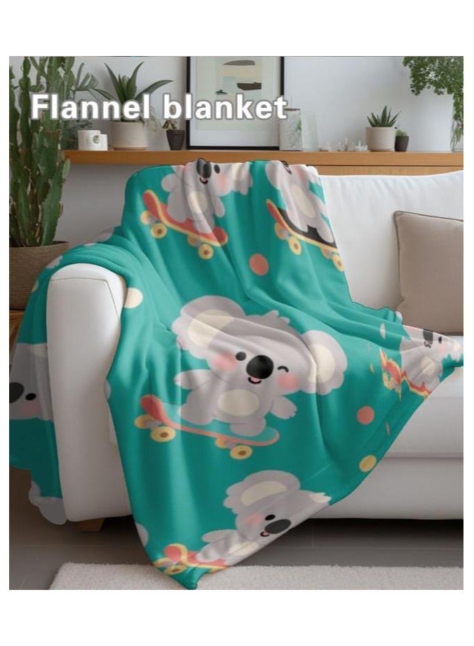 عام بطانية رقيقة من الفانيلا (دافئة ومريحة، ومناسبة للنوم واستخدام الألعاب وإزالة الغبار ومقاومة للرمل) 150 سم * 200 سم - 552 - Image 5