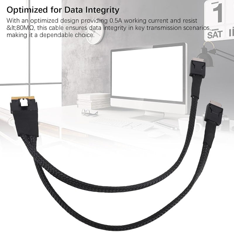 Bewinner SAS SFF 8654 8i to Dual SFF 8611 4i Server Cable, 24Gbps High Speed Data Transmission Cable with Robust Structure for Multi Drive Server Racks Storage Arrays - Image 5