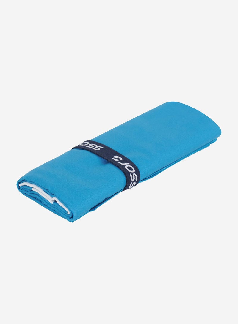 Joss Absorbent Microfiber Towel  Blue, One Size, Quick-Drying, Soft And Moisture-Absorbing, Convenient Hanging Loop, Ideal For Pool & Beach - Image 1