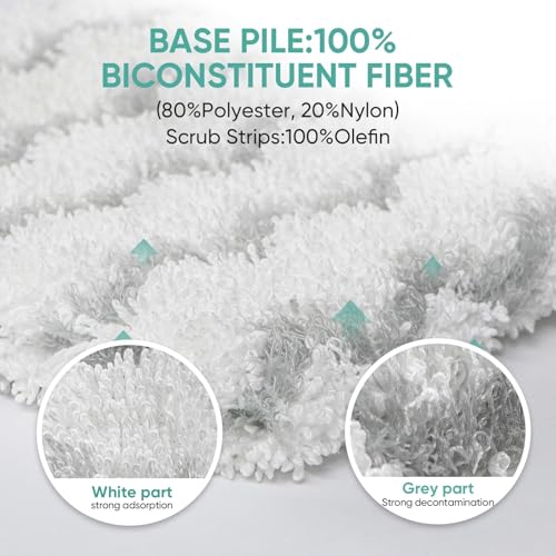 Planially 4 Pack Steam Mop Pads for Shark Lift-Away Pro Genius S3973, S3973D, S3973WM, S5002Q, S5003A, S5003D, S5004, S6001W, S6002, S6002C, S6003D, S6003W Touch-Free Dirt Grip Washable Replacement Mop Pads - Image 4