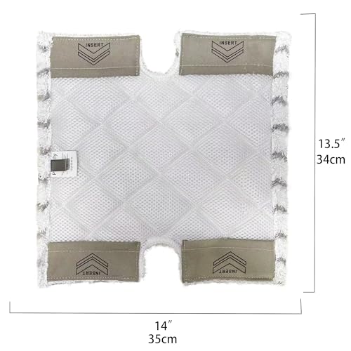Planially 4 Pack Steam Mop Pads for Shark Lift-Away Pro Genius S3973, S3973D, S3973WM, S5002Q, S5003A, S5003D, S5004, S6001W, S6002, S6002C, S6003D, S6003W Touch-Free Dirt Grip Washable Replacement Mop Pads - Image 3