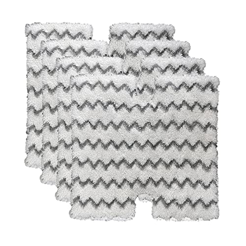 Planially 4 Pack Steam Mop Pads for Shark Lift-Away Pro Genius S3973, S3973D, S3973WM, S5002Q, S5003A, S5003D, S5004, S6001W, S6002, S6002C, S6003D, S6003W Touch-Free Dirt Grip Washable Replacement Mop Pads - Image 1