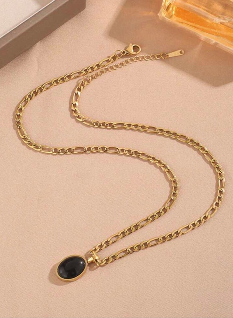 نونز أب سلسال نسائي بتصميم عصري وأنيق مصنوع من الاستانلس ستيل - Image 3