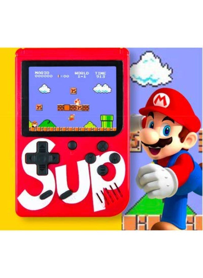 SUP 400 In 1 Game Box Console Classic Games Hand Held Gamepad Color Screen Mario Super Mario DR Mario Contra Games - RED  - Image 1