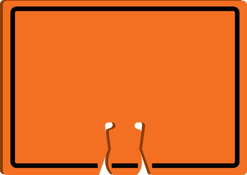 Accuform قمة مخروط المرور (فارغ) من AccuformNMC، اجمعها مع المخاريط البرتقالية لإنشاء علامة تحذير مخصصة، 10" × 14" علامة مخروط بلاستيكية، مصنوعة في الولايات المتحدة، FBC766 - Image 5