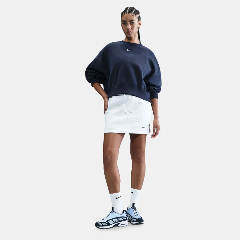 Nike Blue Women's Sportswear Phoenix Fleece Sweatshirt for Women | Best Price UAE