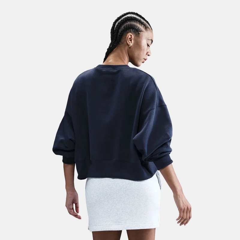 Nike Blue Women's Sportswear Phoenix Fleece Sweatshirt for Women | Best Price UAE