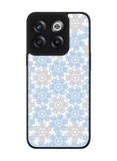 Rugged Black edge case for OnePlus 10T Slim fit Soft Case Flexible Rubber Edges Anti Drop TPU Gel Thin Cover - Frozen Snowflakes