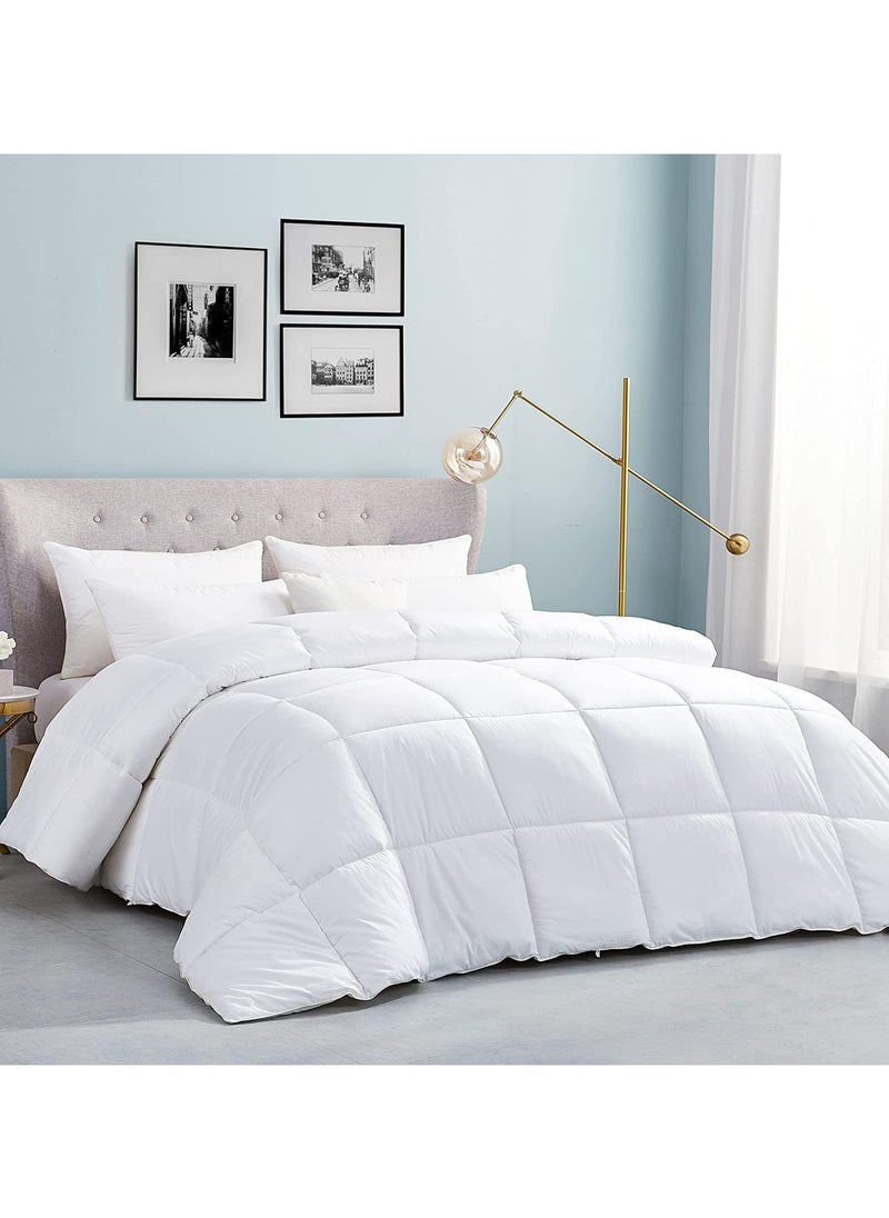 DubaiGallery 3 Pcs Set Quilted Duvet insert All Season Down Alternative Comforter Soft Breathable Luxurious Hotel Collection Bed Comforter Fall Winter Warm Duvet Insert with Corner Tabs Machine washable  - Image 1