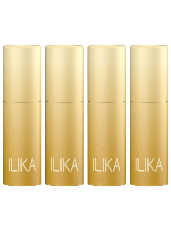 ILIKA 100% Natural Lip Balm - Organic, Plastic-free, Vegan, Cruelty-Free, Vitamin E, COSMOS Organic & PETA Certified Vegan, 4-Pack Unscented, All-Day Moisture, 0.15 oz each - Image 1