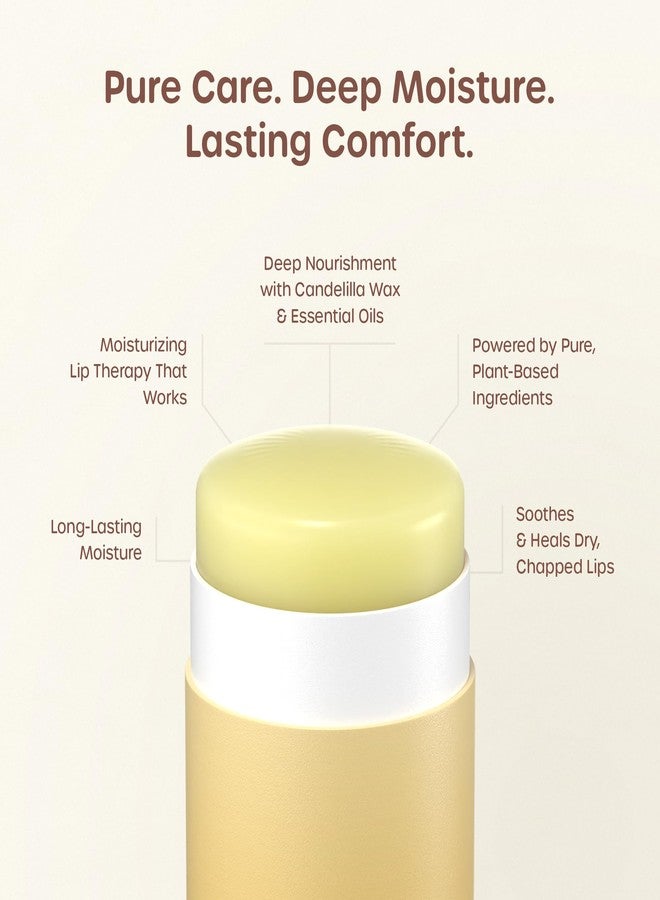 ILIKA 100% Natural Lip Balm - Organic, Plastic-free, Vegan, Cruelty-Free, Vitamin E, COSMOS Organic & PETA Certified Vegan, 4-Pack Unscented, All-Day Moisture, 0.15 oz each - Image 4