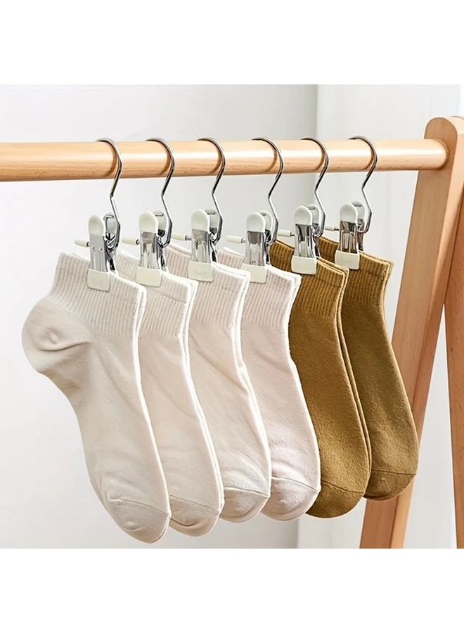 10 Pack Black Stainless Steel Utility Hooks Rust Resistant Door Mount Clothespins - Image 3