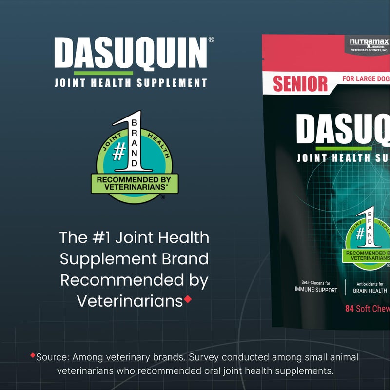 Nutramax Laboratories Nutramax Dasuquin Joint Health Supplement for Large Senior Dogs â€“ for Immune Support, Skin & Coat Health, and Brain Health, 84 Soft Chews - Image 4