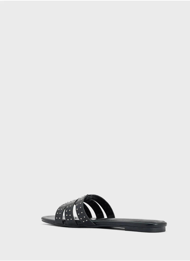 Ginger Studded Flat Sandal