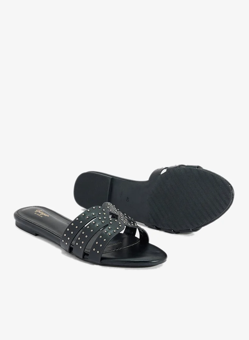 Ginger Studded Flat Sandal