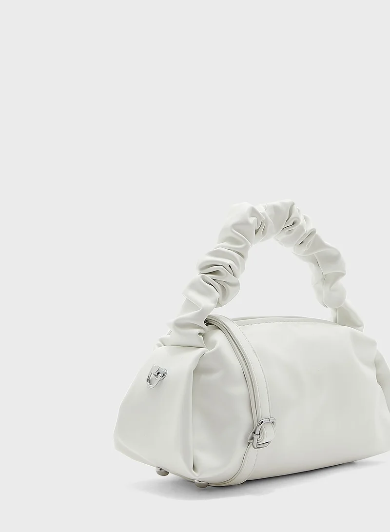Ginger Scrunch Handle Handbag