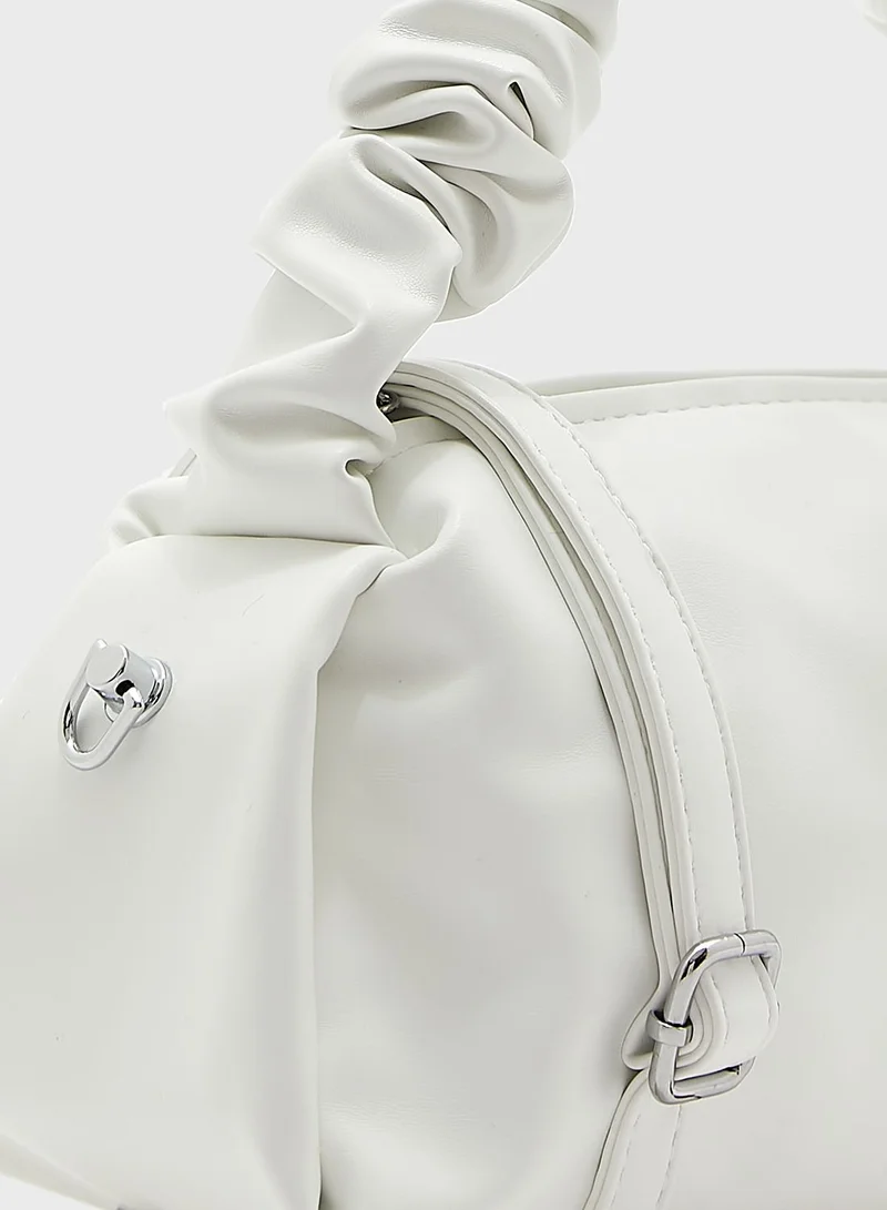 Ginger Scrunch Handle Handbag