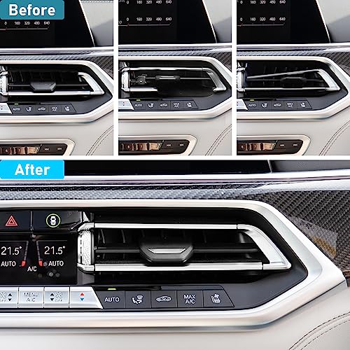 Jaronx Compatible with BMW Air Vent Clips Tab for X5 G05 2019-2023/X6 G06 2020-2023/X7 G07 2019-2023, Upgraded AC Vent Clip Trim Air Conditioning Outlet Tab for BMW X5 G05/X6 G06/X7 G07(Right Side) - Image 2