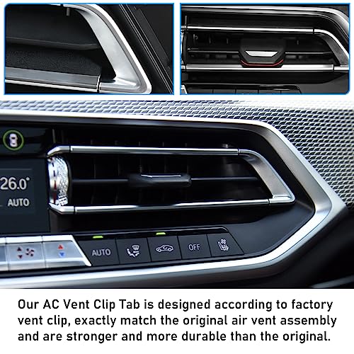 Jaronx Compatible with BMW Air Vent Clips Tab for X5 G05 2019-2023/X6 G06 2020-2023/X7 G07 2019-2023, Upgraded AC Vent Clip Trim Air Conditioning Outlet Tab for BMW X5 G05/X6 G06/X7 G07(Right Side) - Image 5