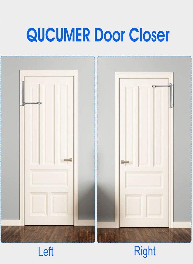 QUCUMER Aluminum Alloy Light Duty Door Closer, Automatic Gate Self-Closing Hinge with Screws for Home, Office, Hotel - Image 4