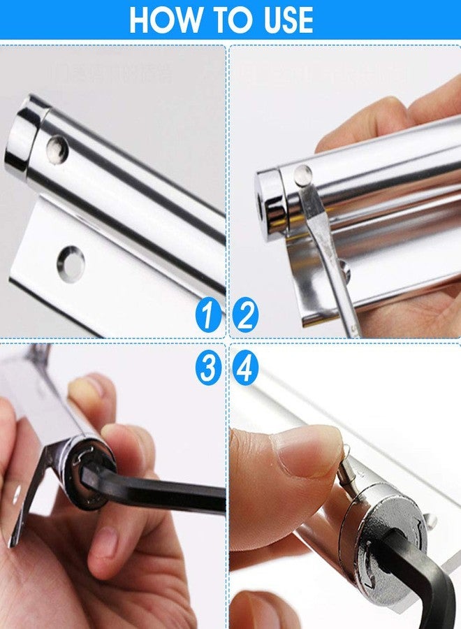 QUCUMER Aluminum Alloy Light Duty Door Closer, Automatic Gate Self-Closing Hinge with Screws for Home, Office, Hotel - Image 5
