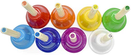 ENNBOM Hand Bell Shake 8 Notes Diatonic Metal Hand Bell Kit Rhythm - Image 5